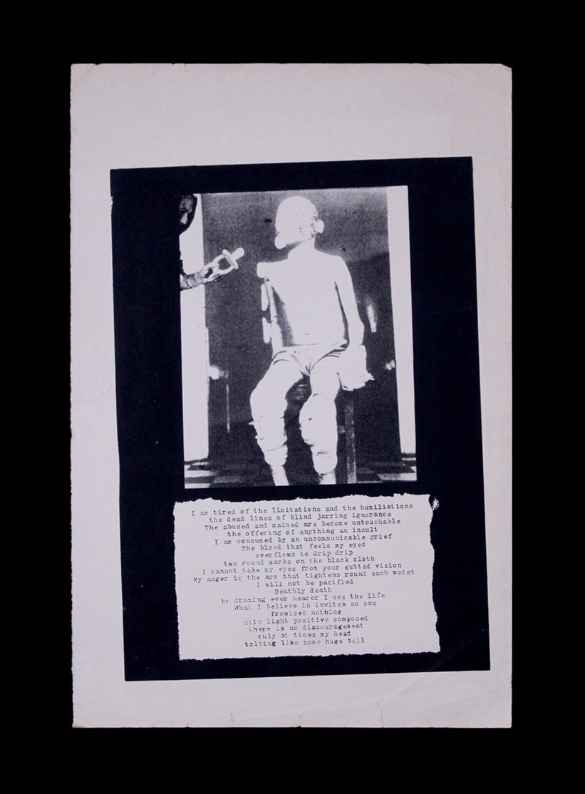 Crass : I am tired of the limitations and the humiliations the dead lines of blind jarring ignorance..